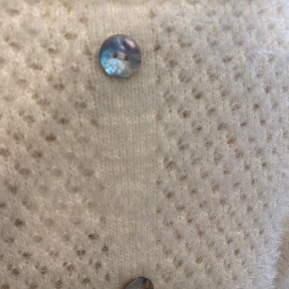 Y2k cream knit sweater top - Picture 3 of 4